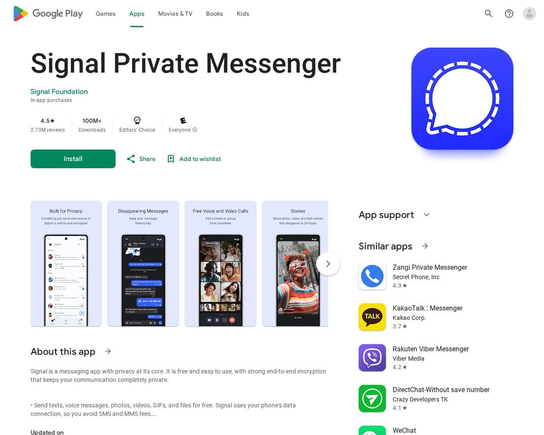 Signal Private Messenger