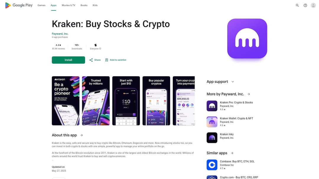 Kraken: Buy Stocks & Crypto