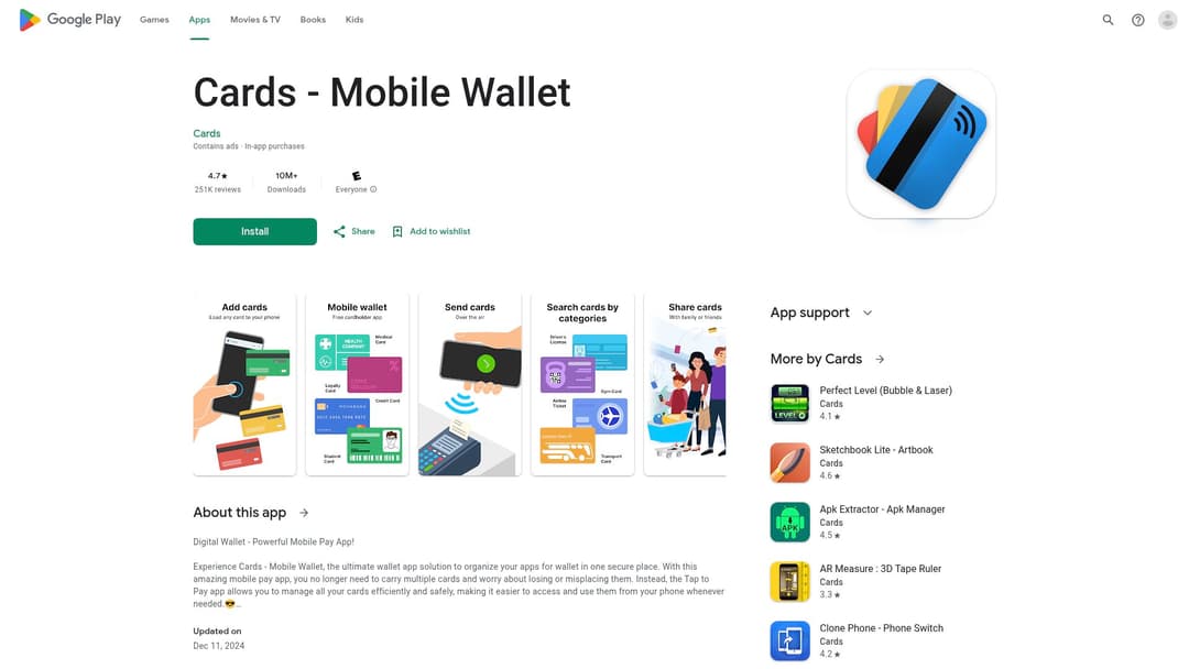 Cards - Mobile Wallet