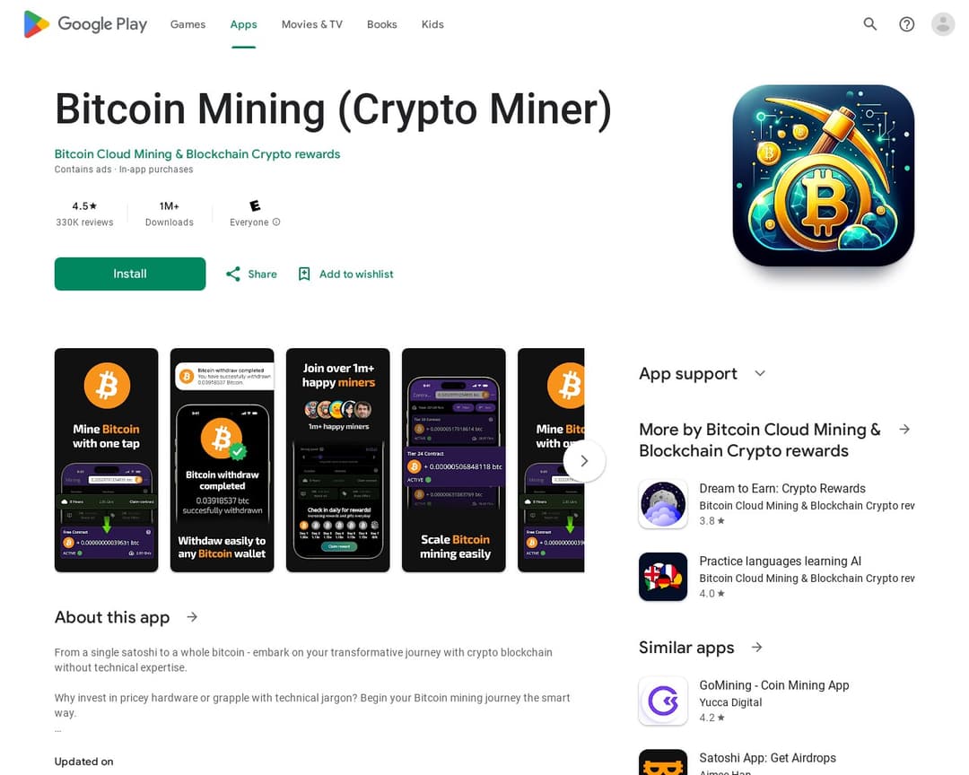Bitcoin Mining (Crypto Miner)