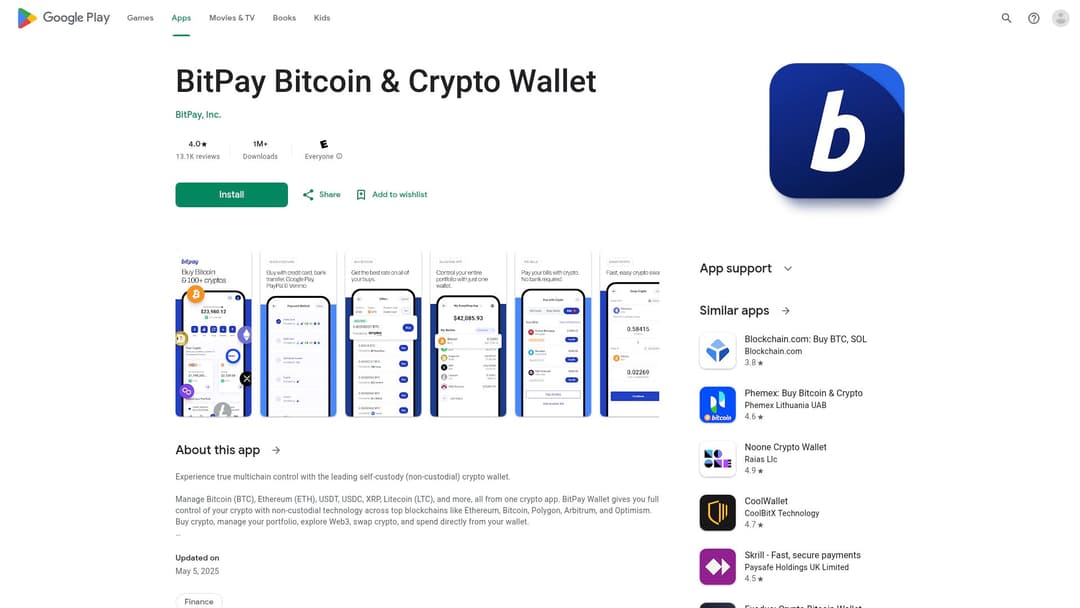 BitPay Bitcoin & Crypto Wallet