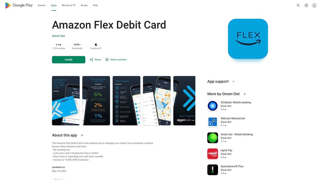 Amazon Flex Debit Card