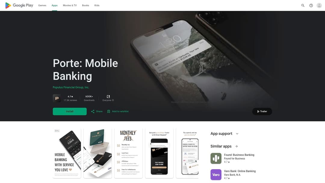 Porte: Mobile Banking