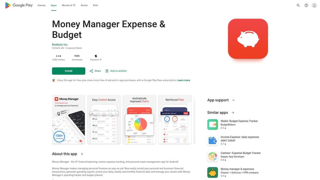 Money Manager Expense & Budget