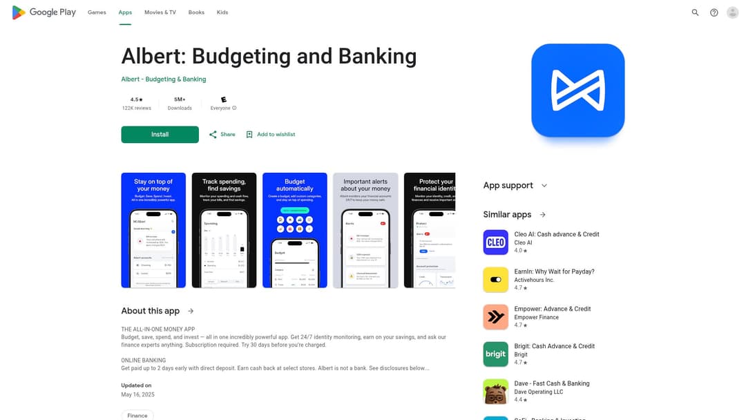 Albert: Budgeting and Banking