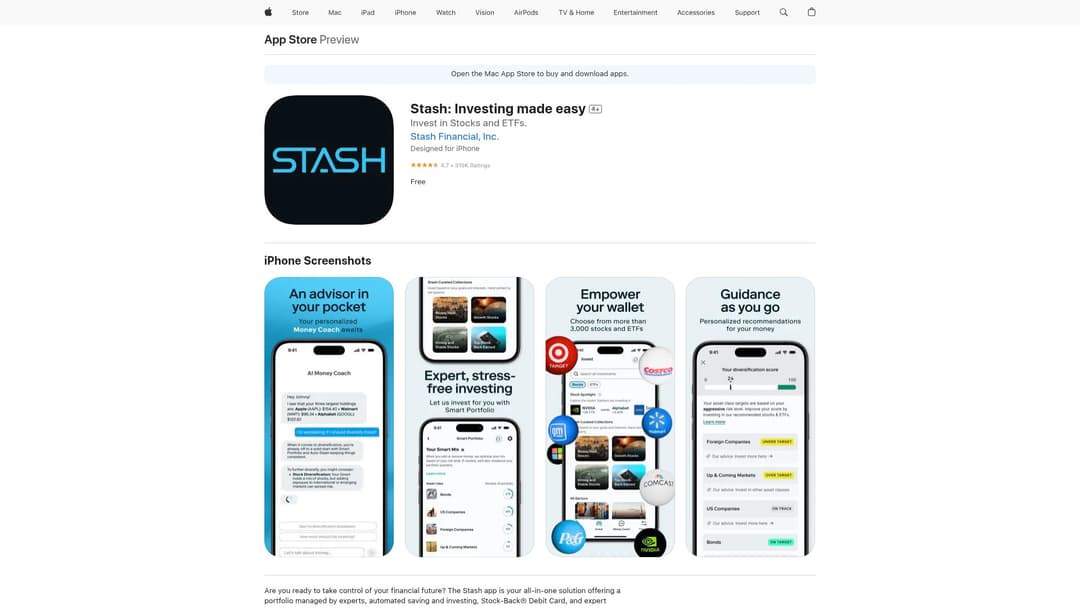 Stash: Investing made easy Finance