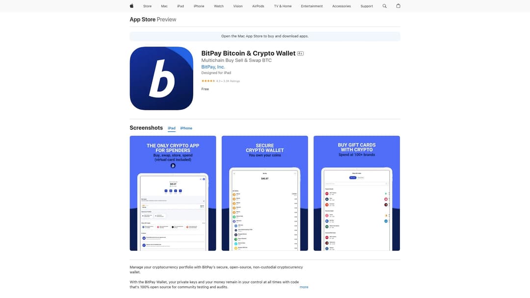 BitPay Bitcoin & Crypto Wallet
