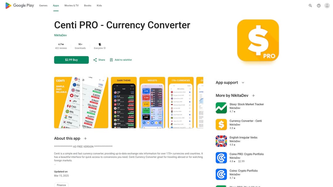 Centi PRO - Currency Converter