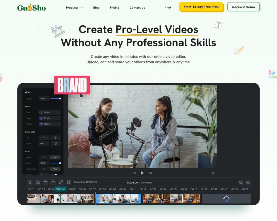 GUDSHO Online Video Editor & Maker