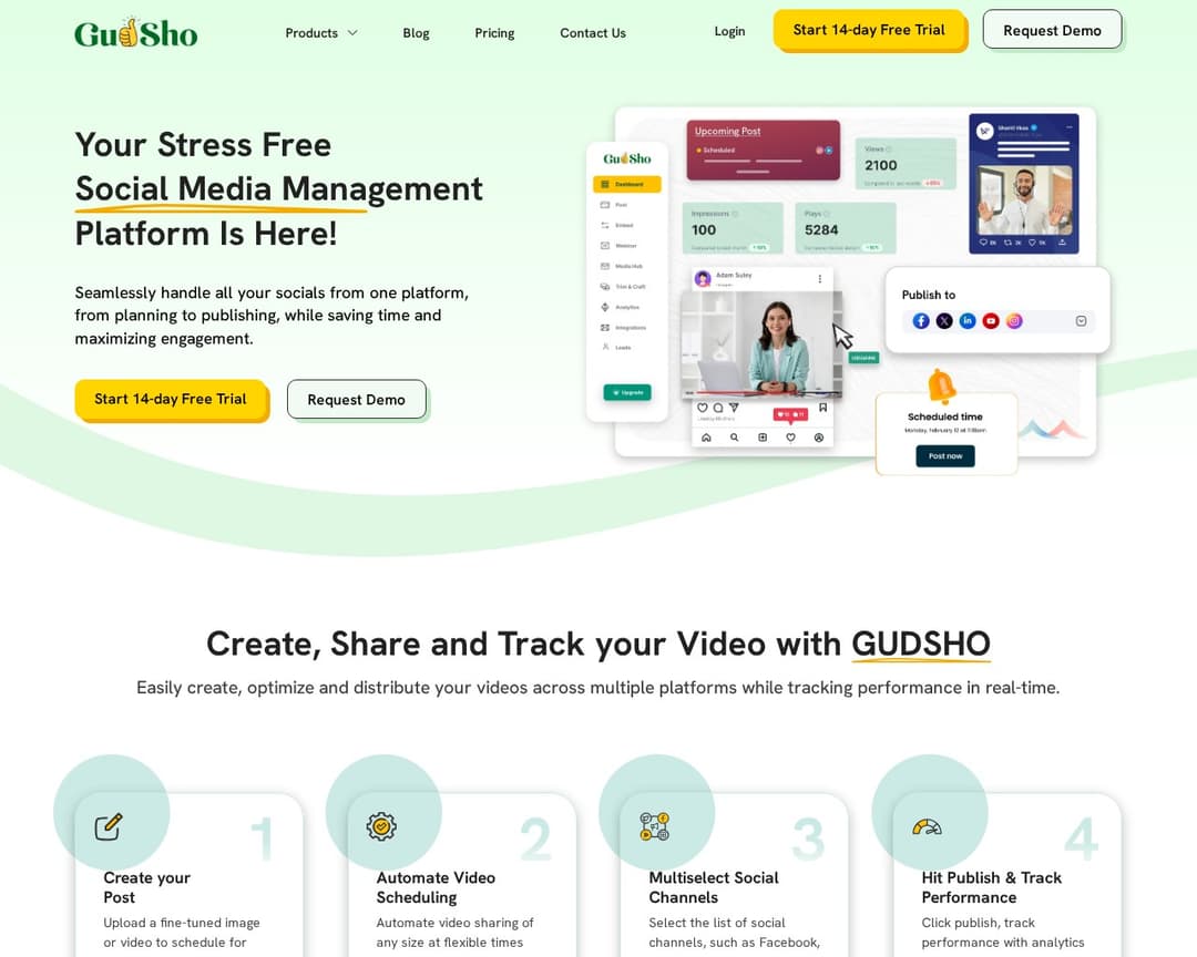 GUDSHO: Social Media Management & Scheduling Tool