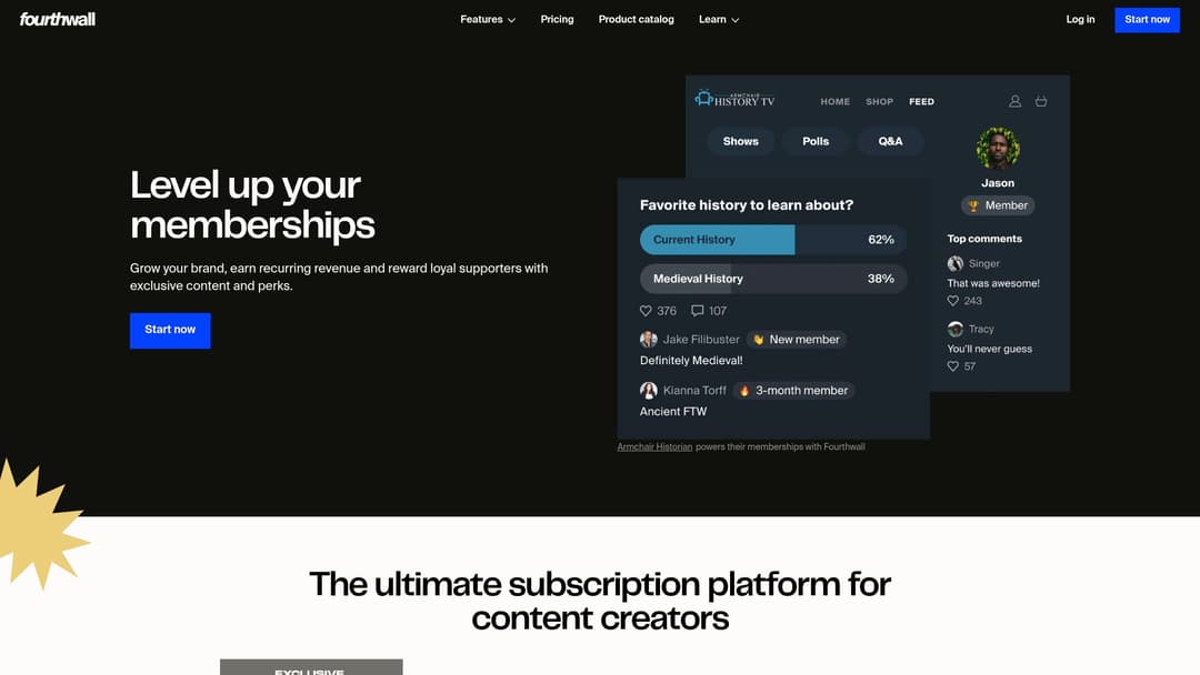 Fourthwall Memberships
