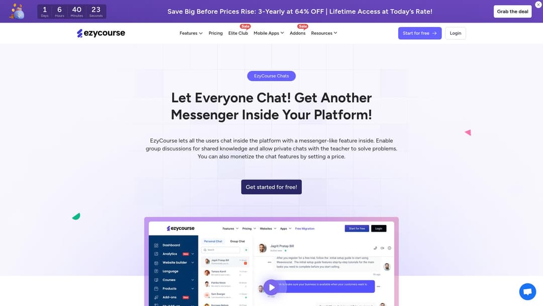 EzyCourse Chats: Boost Engagement, Boost Earnings!