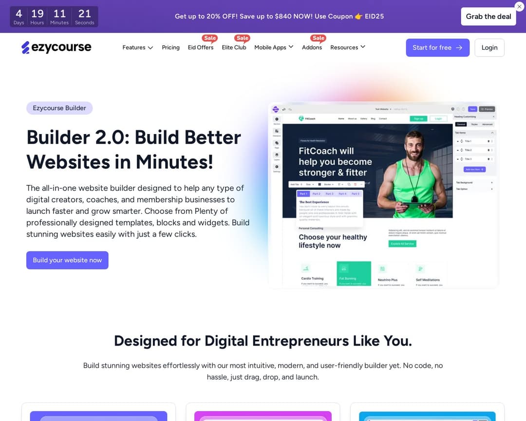 EzyCourse Site Builder