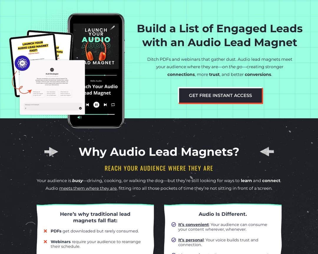 Launch Your Audio Lead Magnet - Hello Audio
