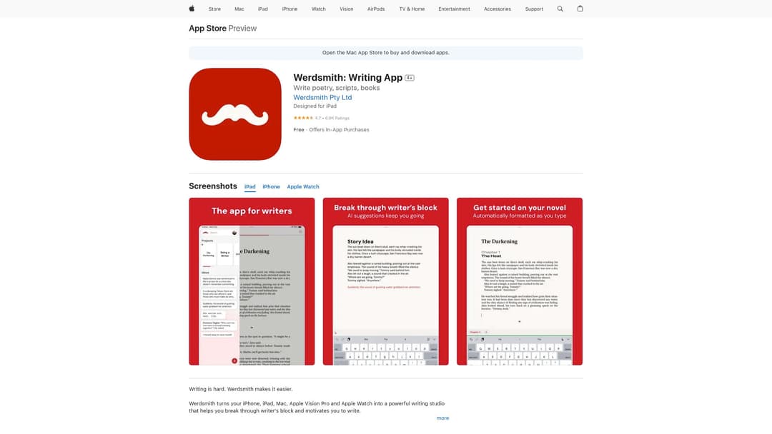 Werdsmith: Writing App