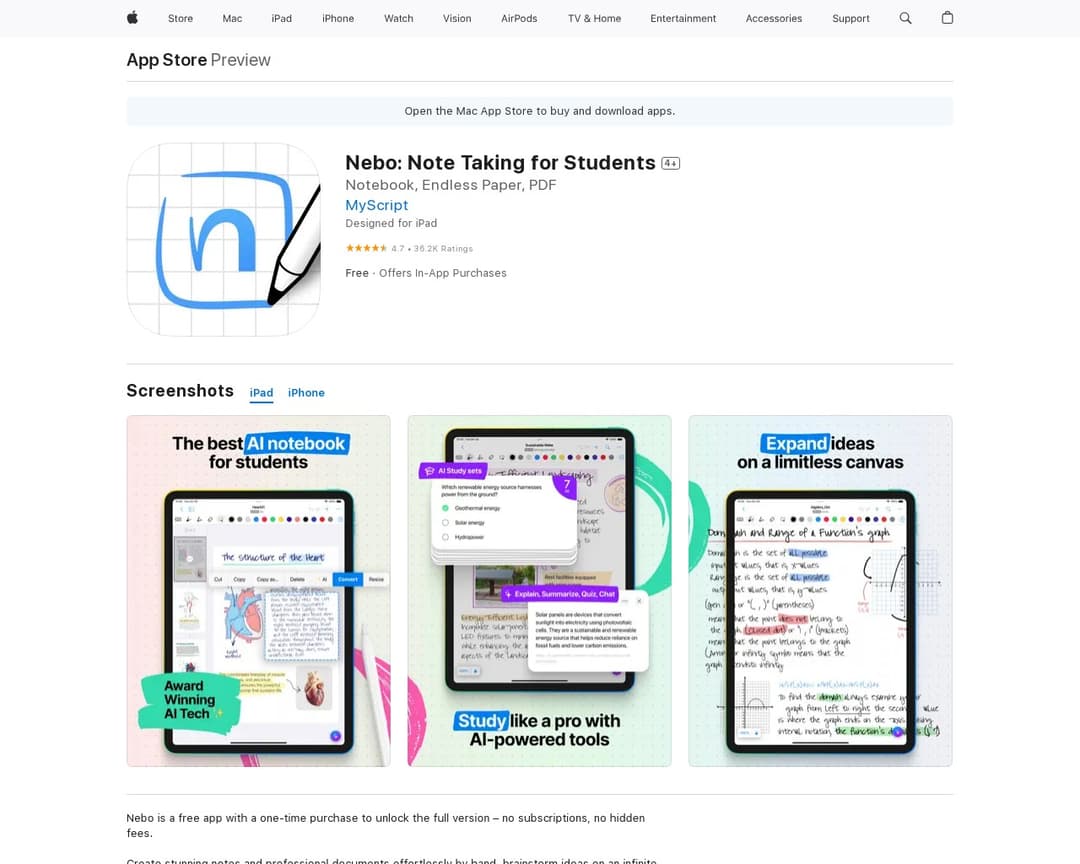 Nebo: Note Taking for Students Productivity