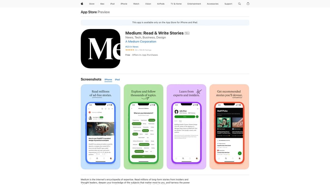 Medium: Read & Write Stories News