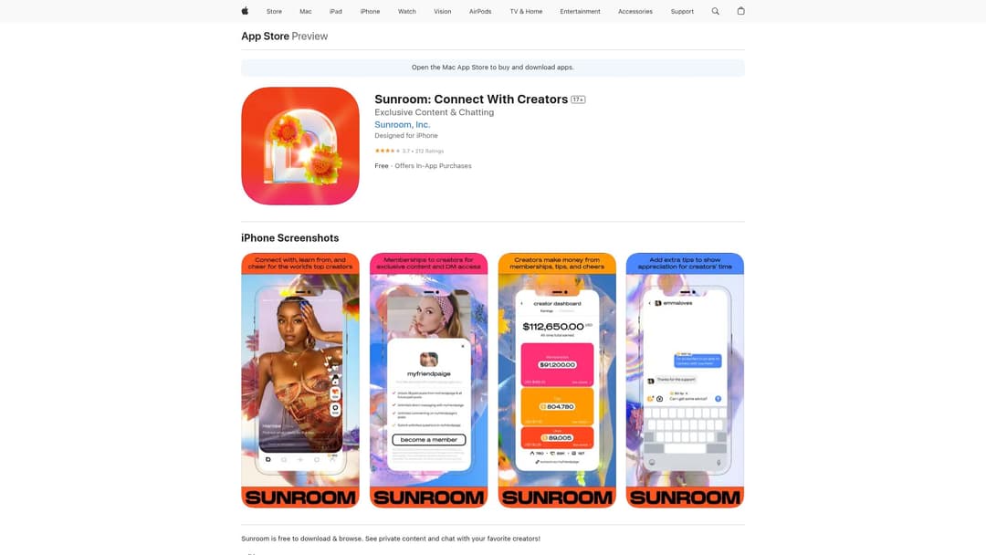Sunroom: Connect With Creators