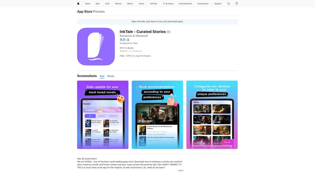 InkTale - Curated Stories