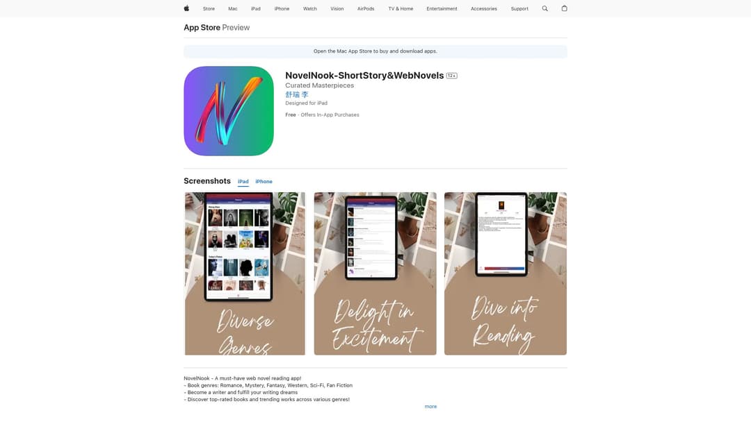NovelNook-ShortStory&WebNovels