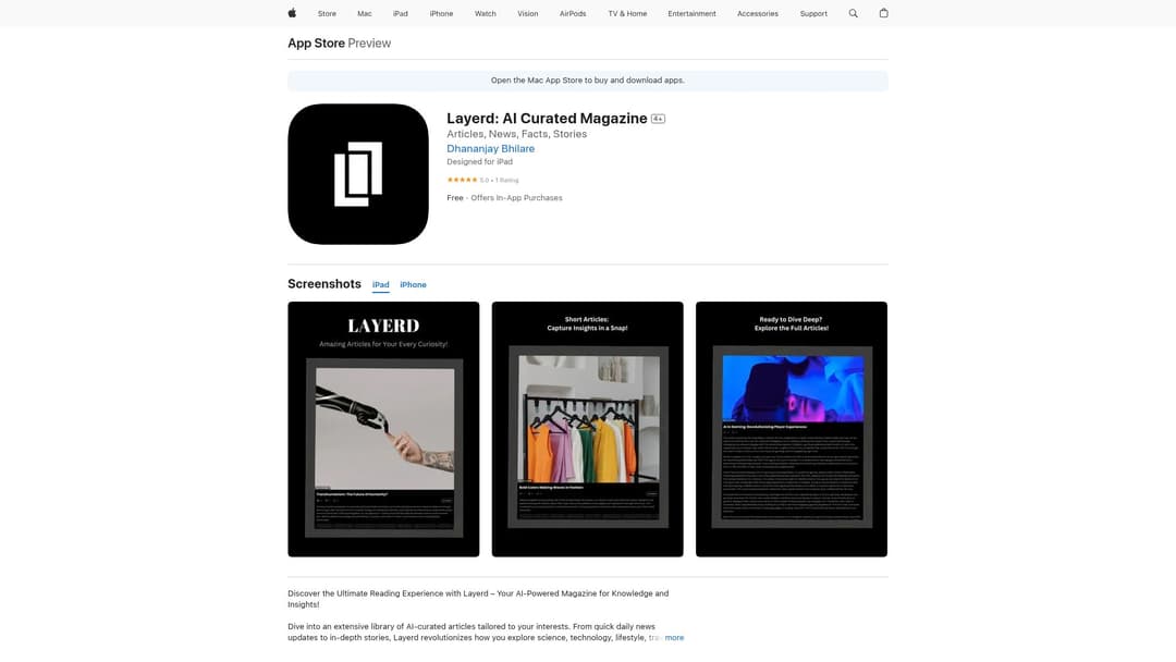 Layerd: AI Curated Magazine