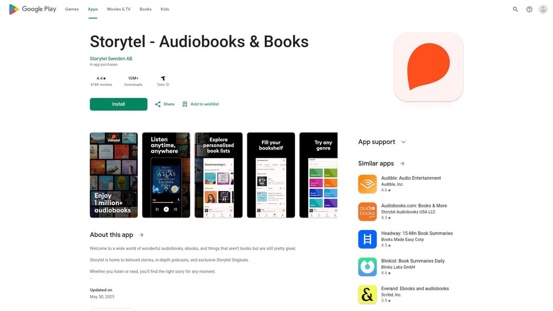 Storytel - Audiobooks & Books
