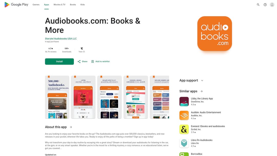Audiobooks.com: Books & More