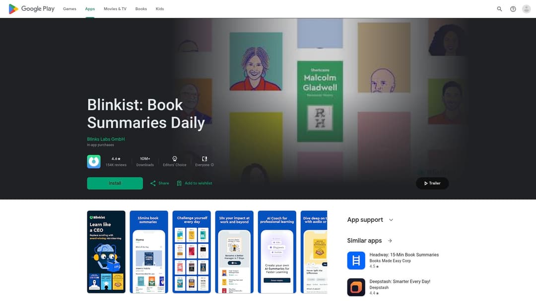 Blinkist: Book Summaries Daily