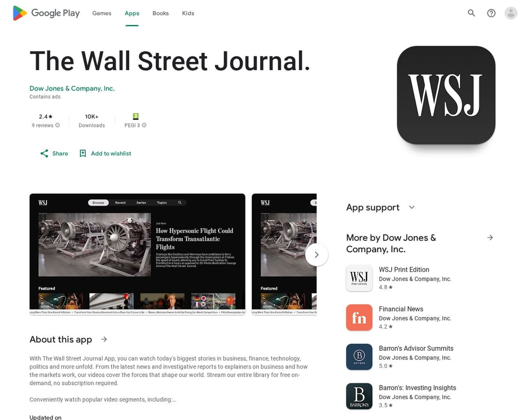 The Wall Street Journal App
