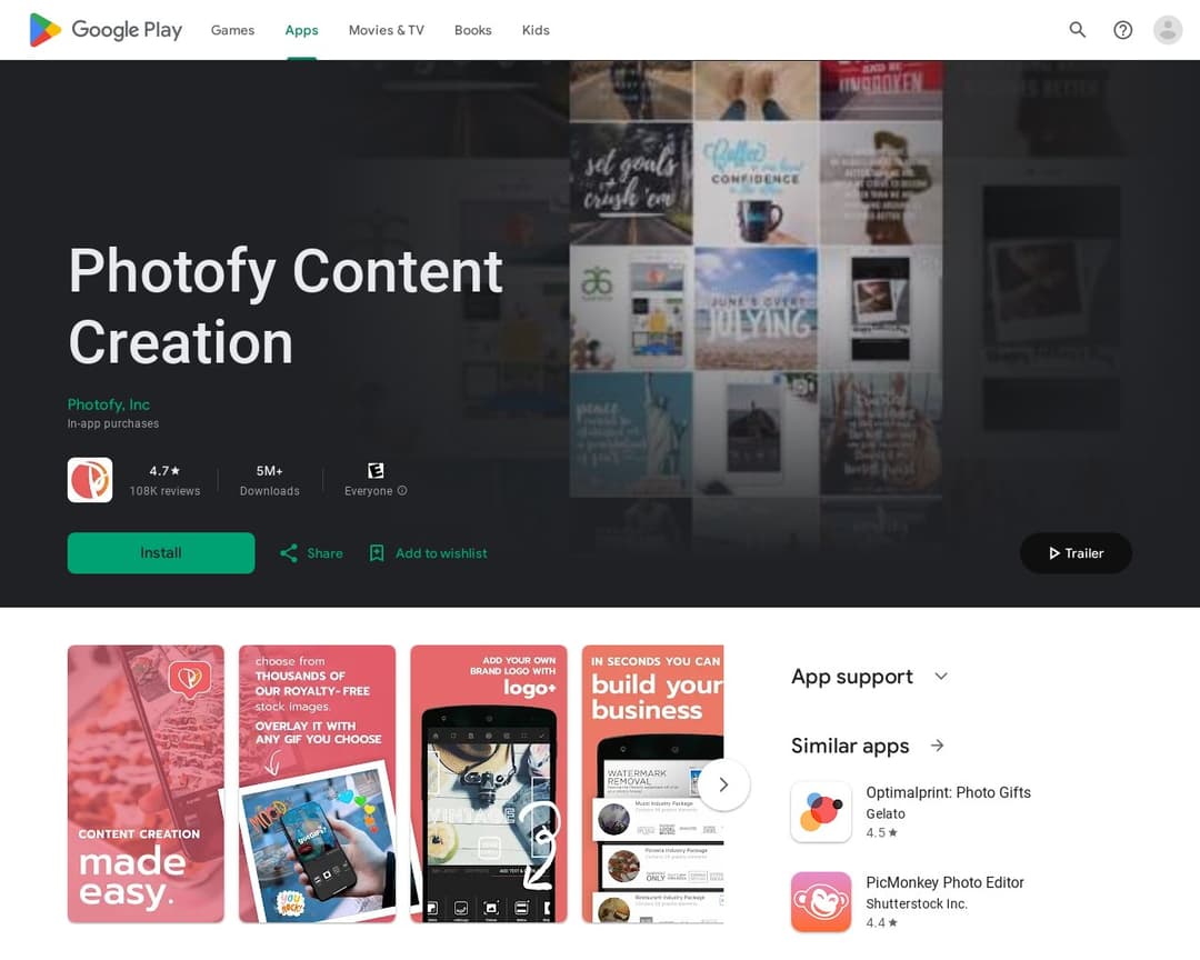 Photofy Content Creation