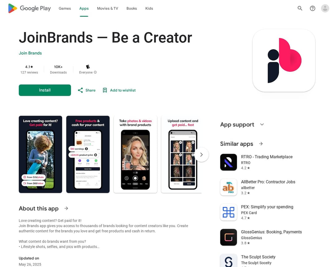 JoinBrands — Be a Creator