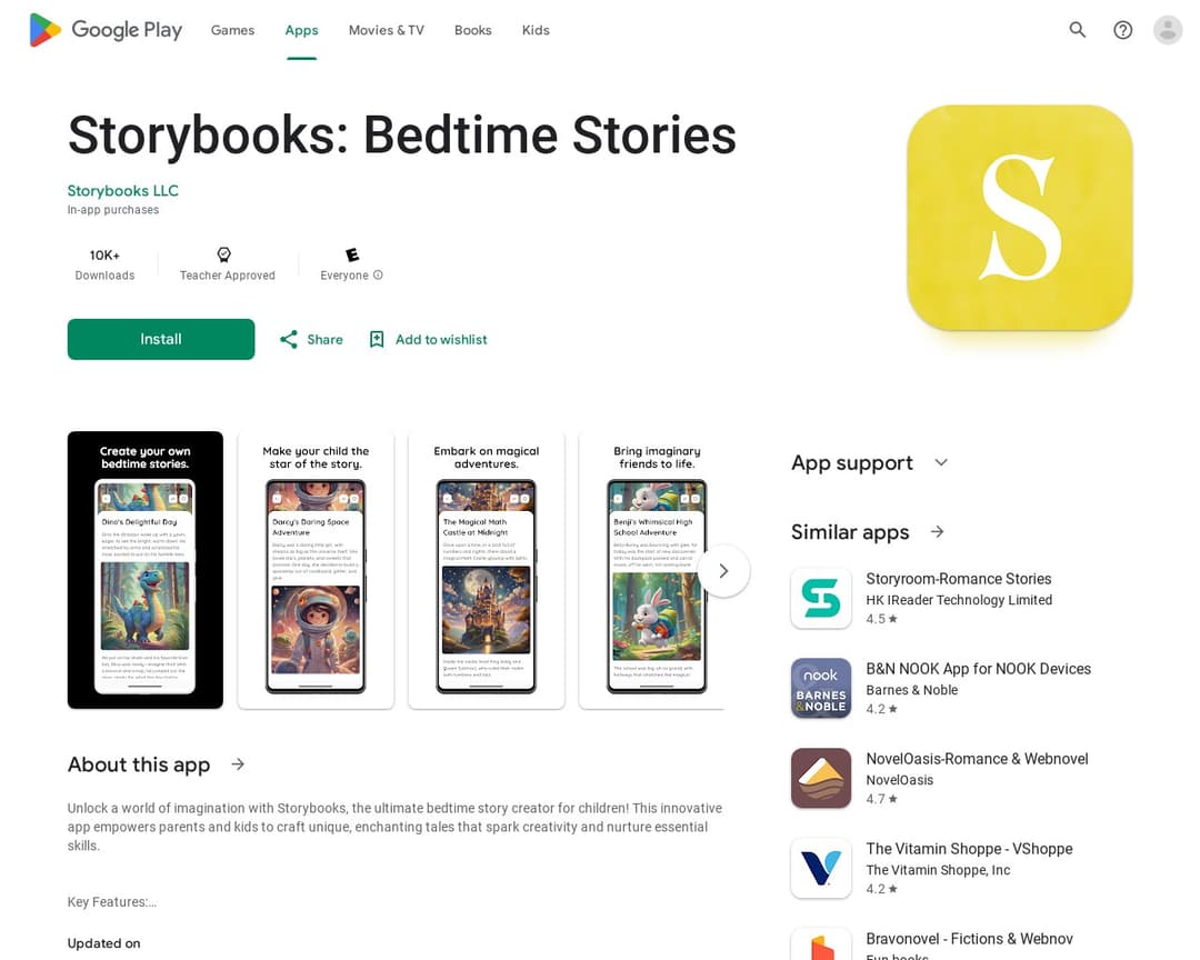 Storybooks: Bedtime Stories
