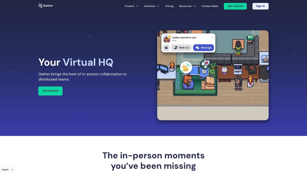 Gather | Virtual HQ for Remote Teams