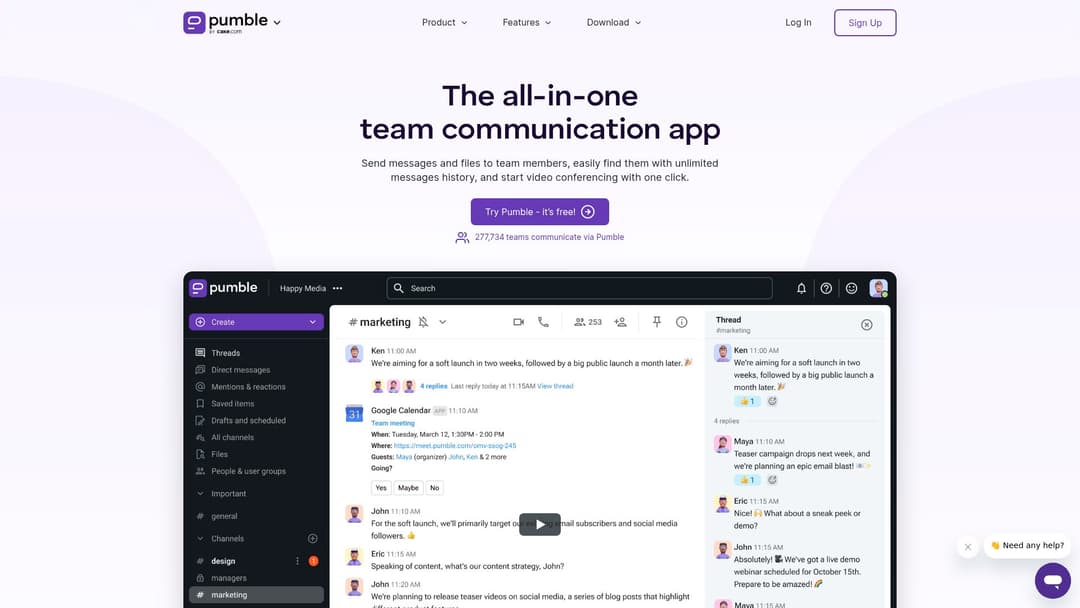 Pumble Team Communication