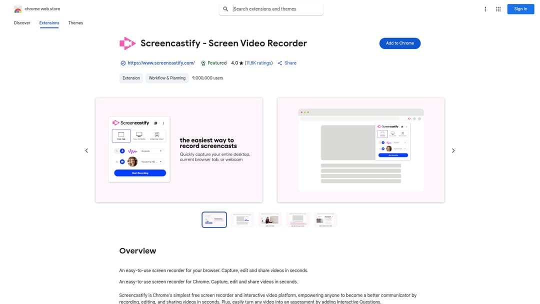 Screencastify - Screen Video Recorder