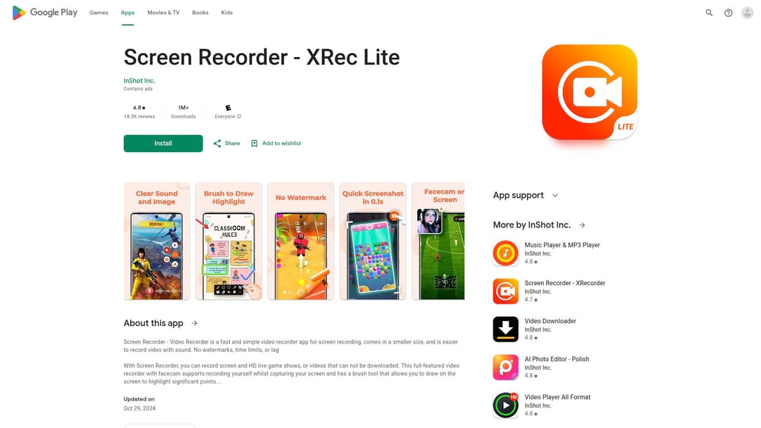 Screen Recorder - XRec Lite