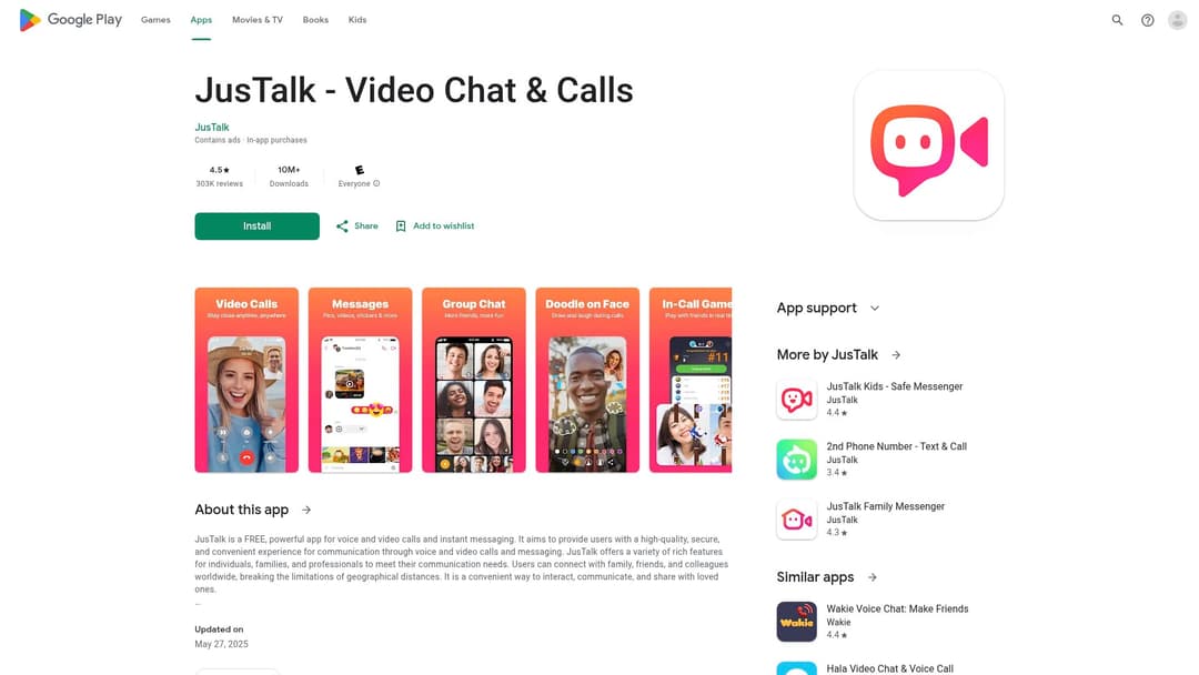 JusTalk - Video Chat & Calls
