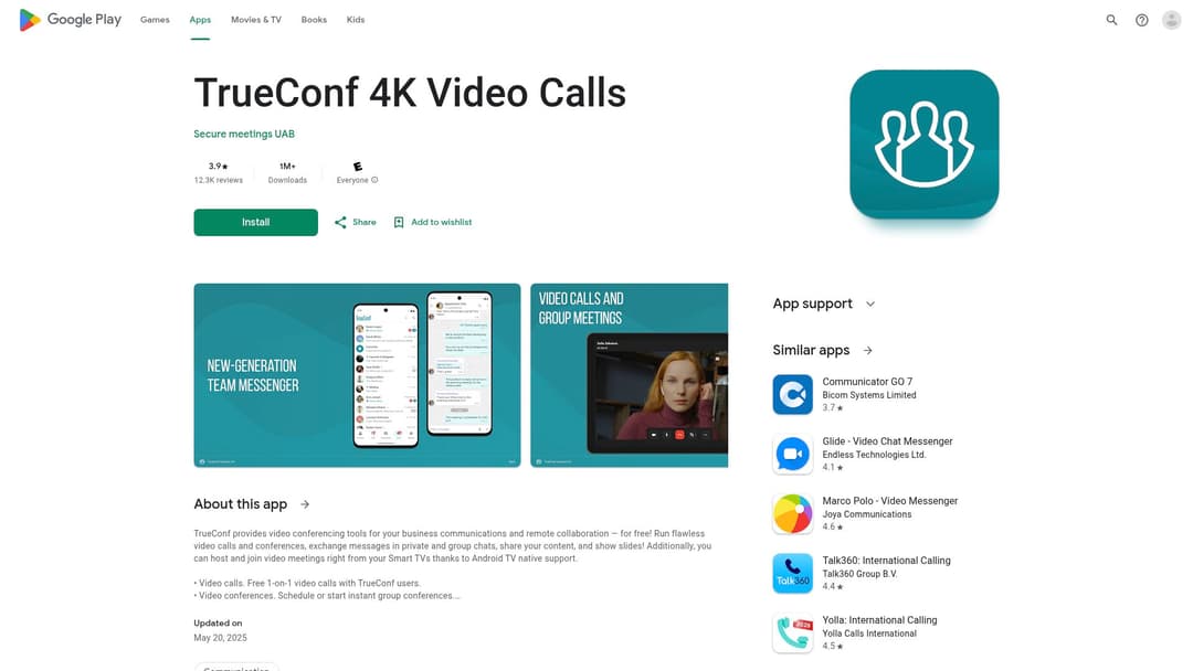 TrueConf 4K Video Calls