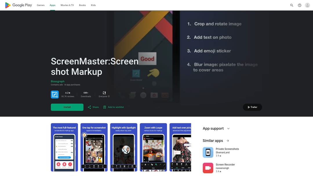 ScreenMaster:Screenshot Markup