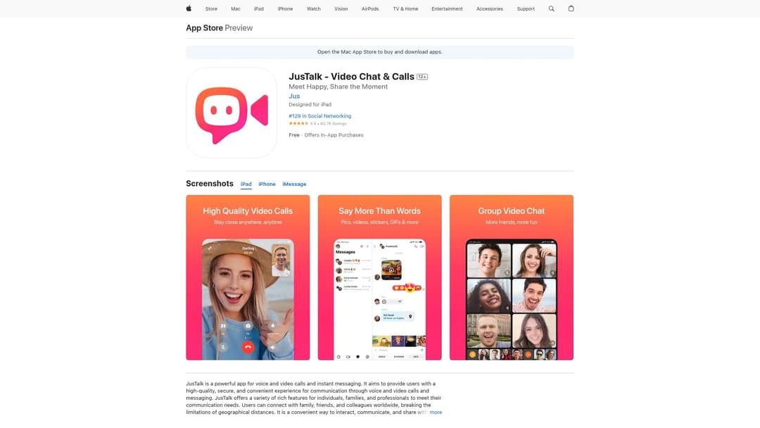 JusTalk - Video Chat & Calls