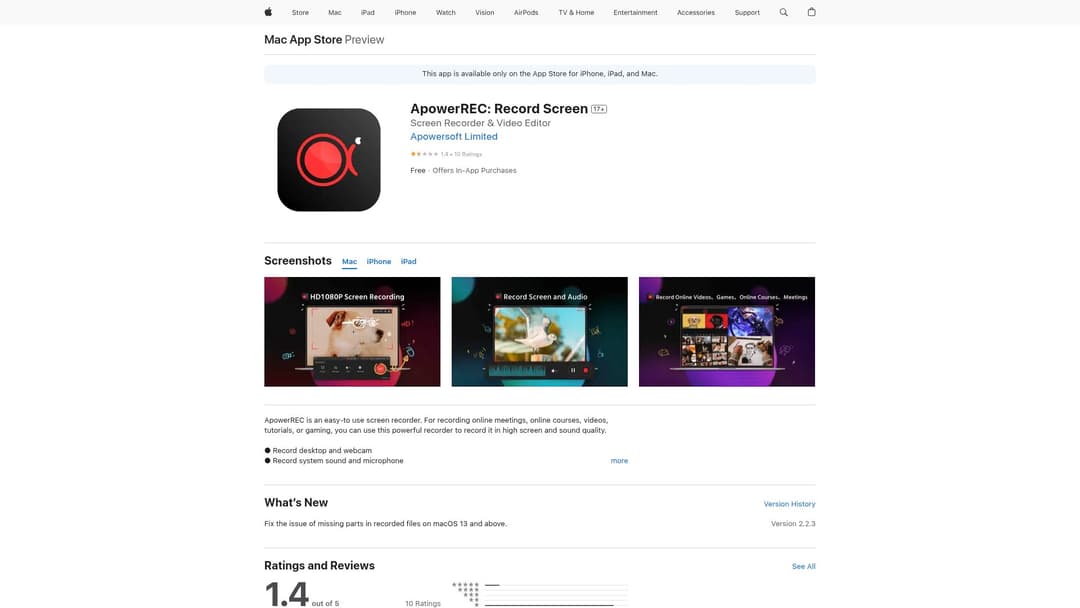 ApowerREC: Record Screen