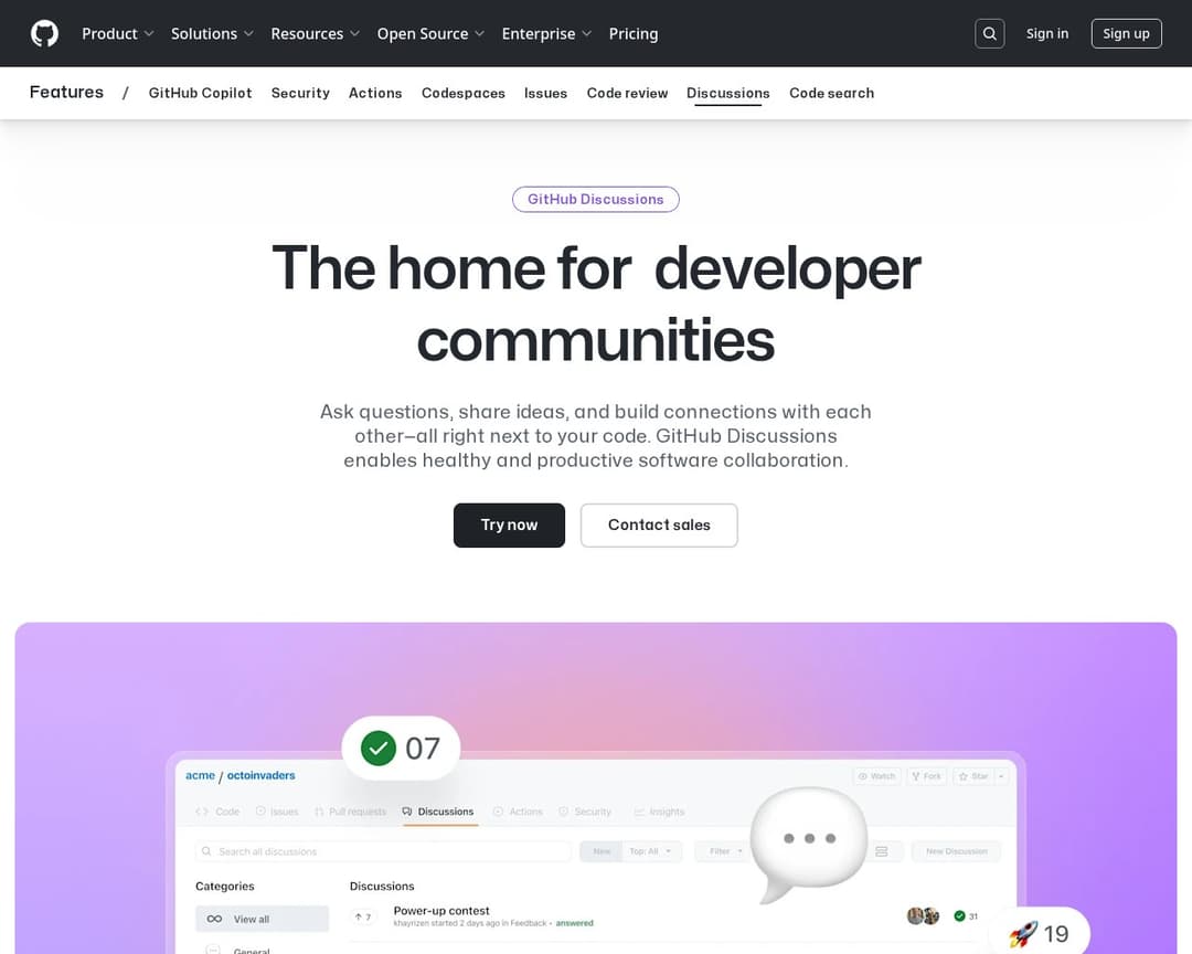 GitHub Discussions
