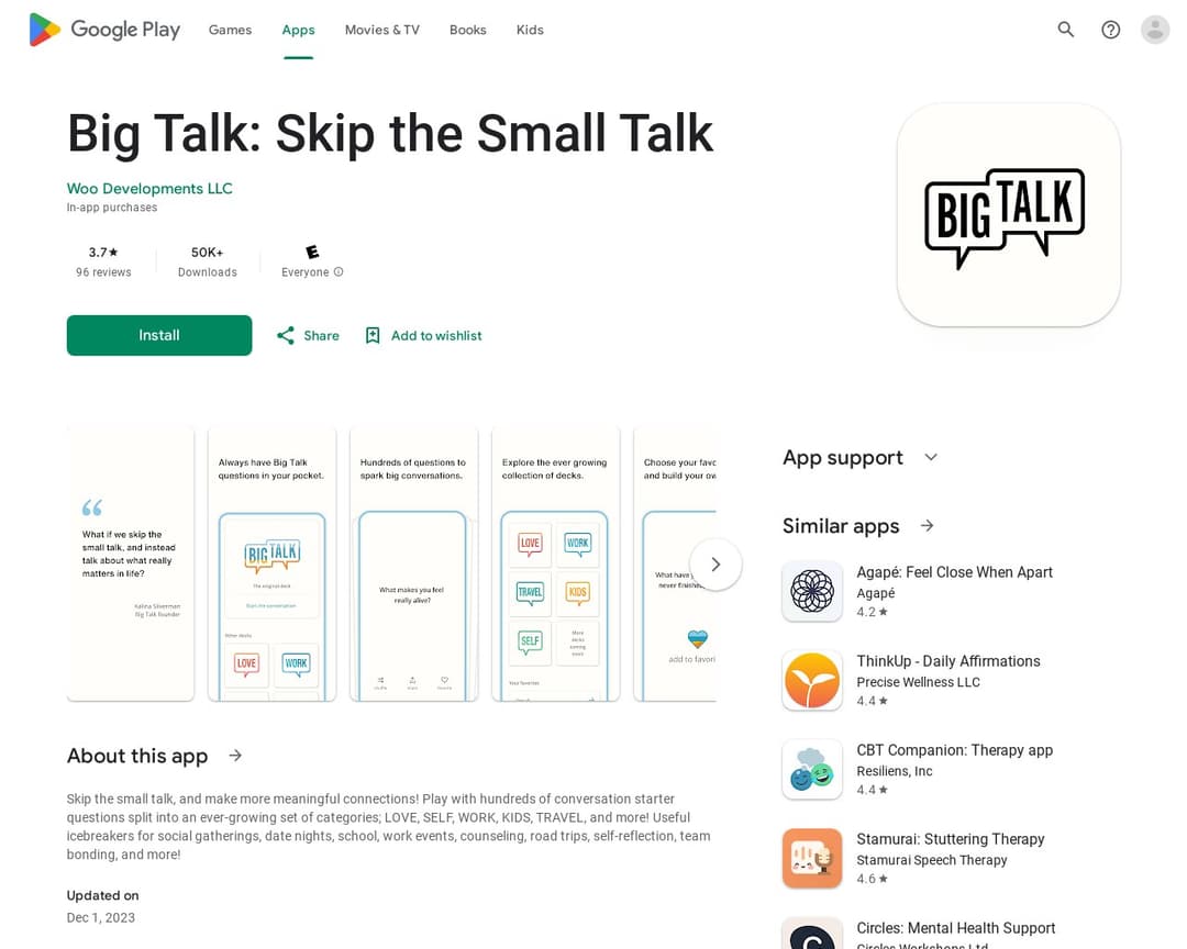 Big Talk: Skip the Small Talk