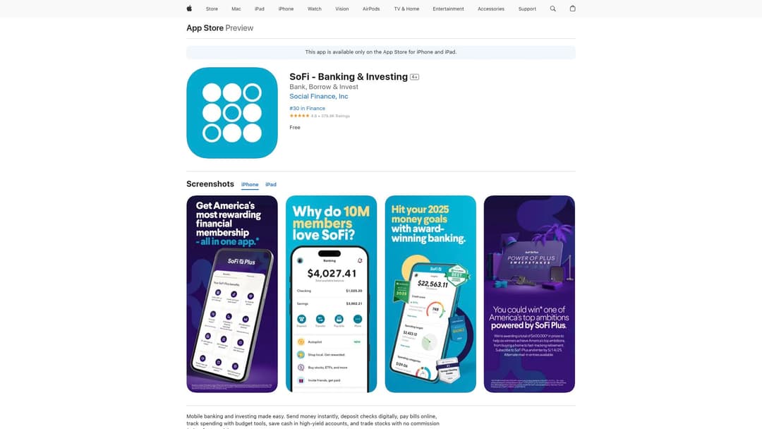 SoFi - Banking & Investing