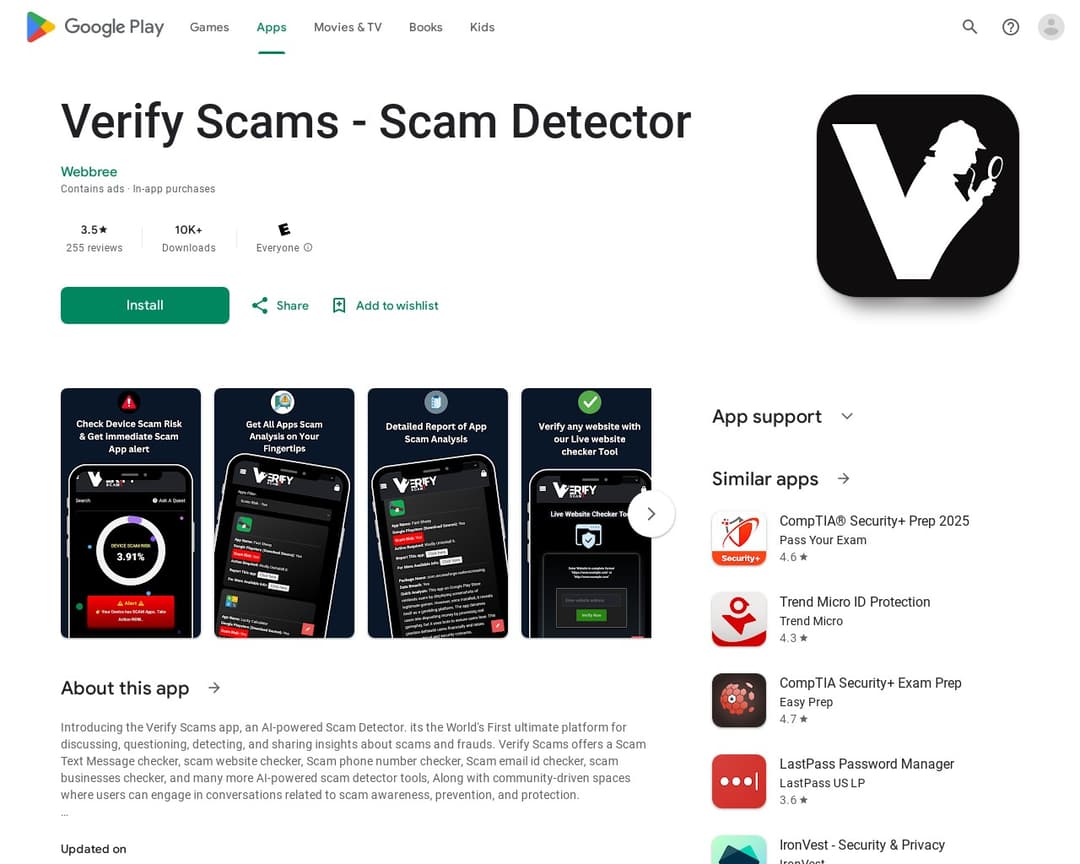 Verify Scams - Scam Detector