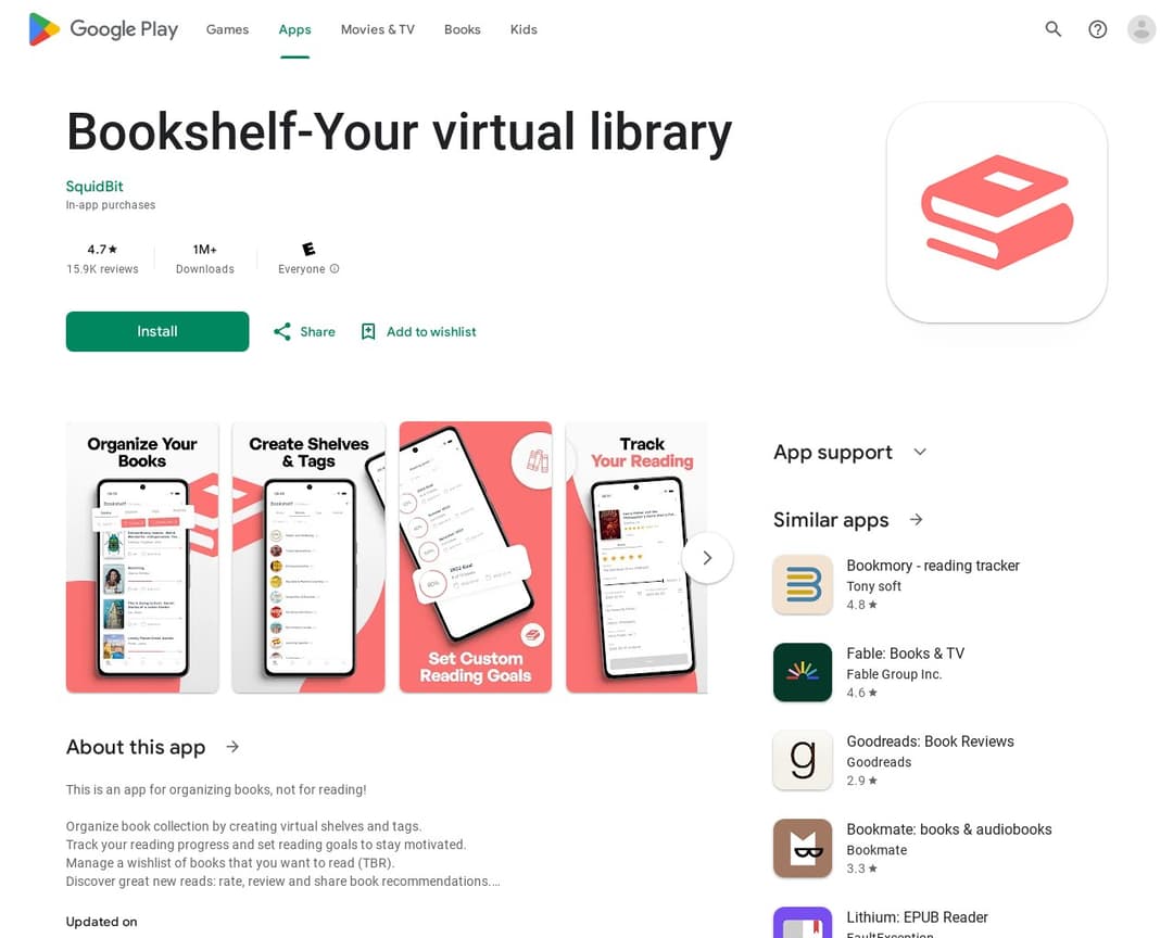 Bookshelf-Your virtual library