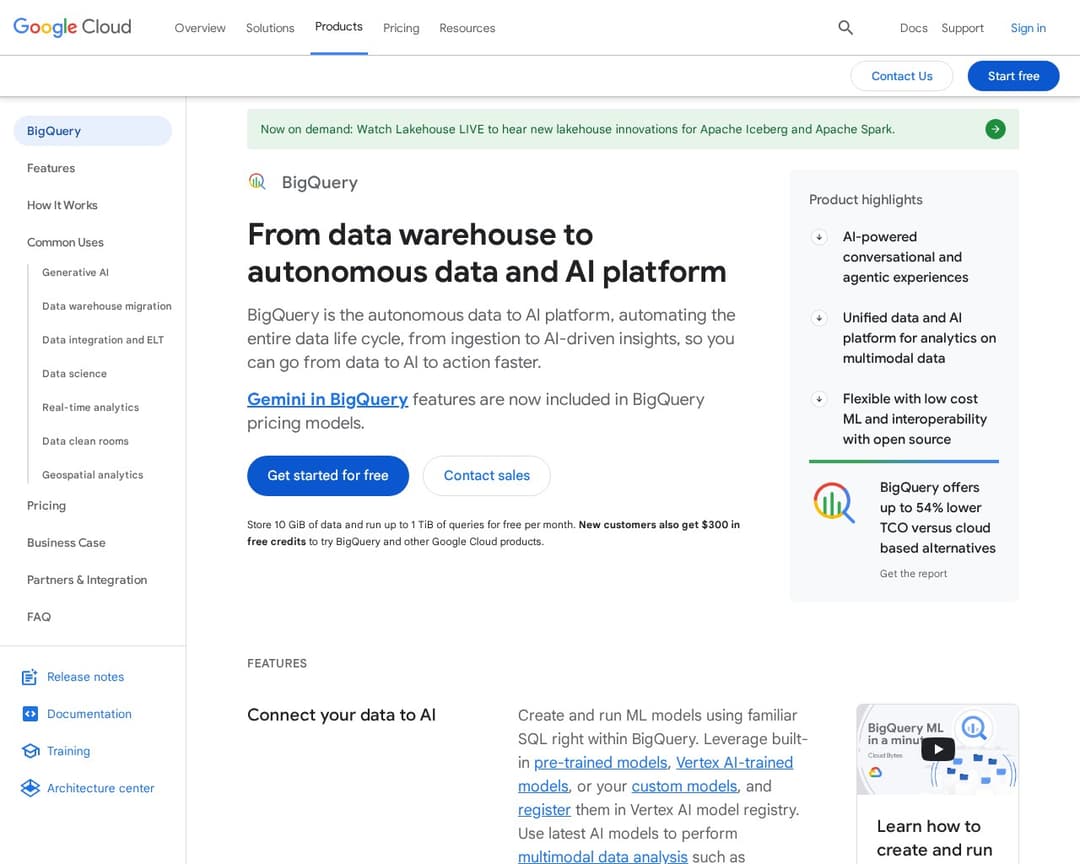 Google Cloud BigQuery