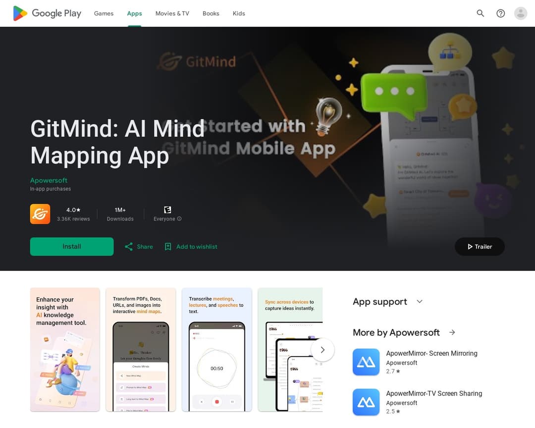 GitMind: AI Mind Mapping App