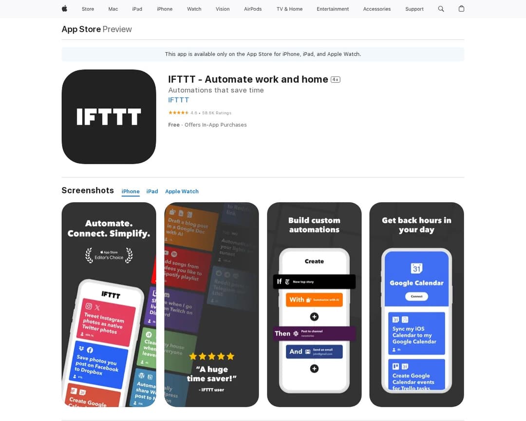 IFTTT - Automate work and home