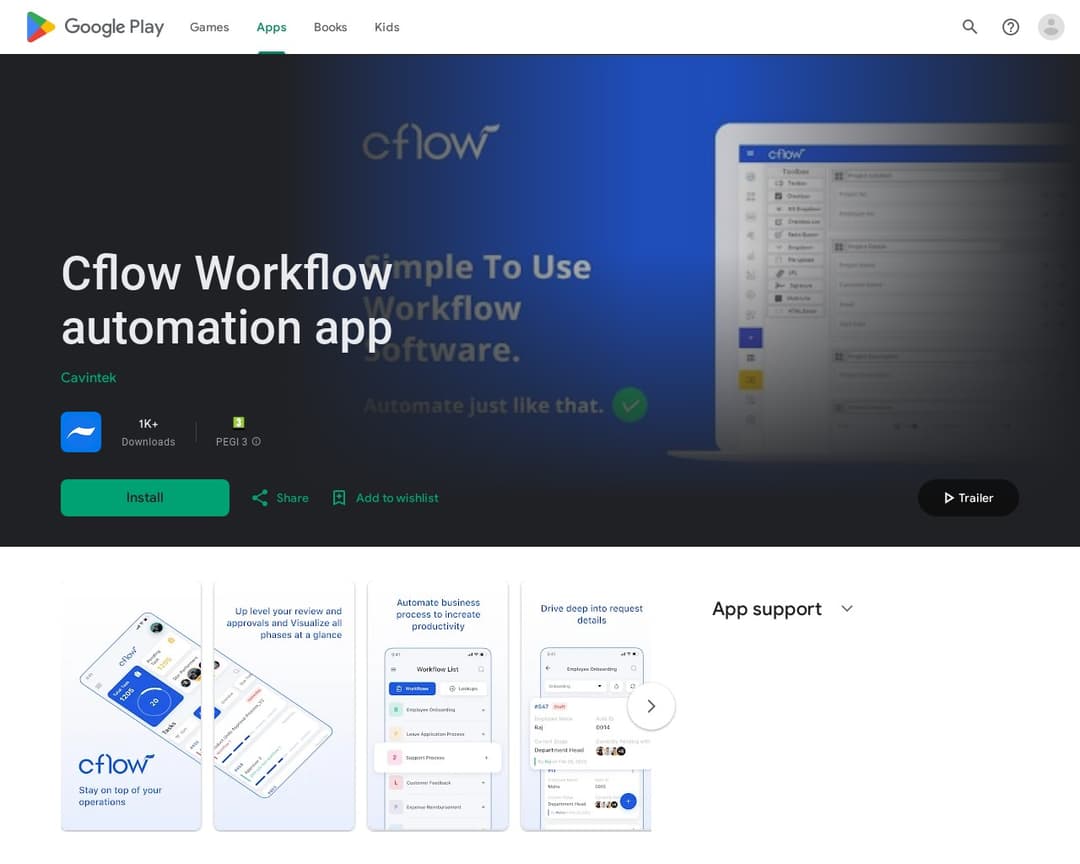 Cflow Workflow automation app